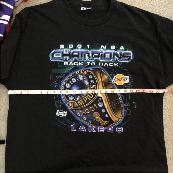 NBA Finals 2001 Los Angeles Lakers Lee Sport Mens Kobe Bryant - Picture 4 of 7